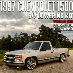 IHC SUSPENSION 1988-1998 C1500 5/7 LOWERING KIT W/ WELD ON C-NOTCH 2WD