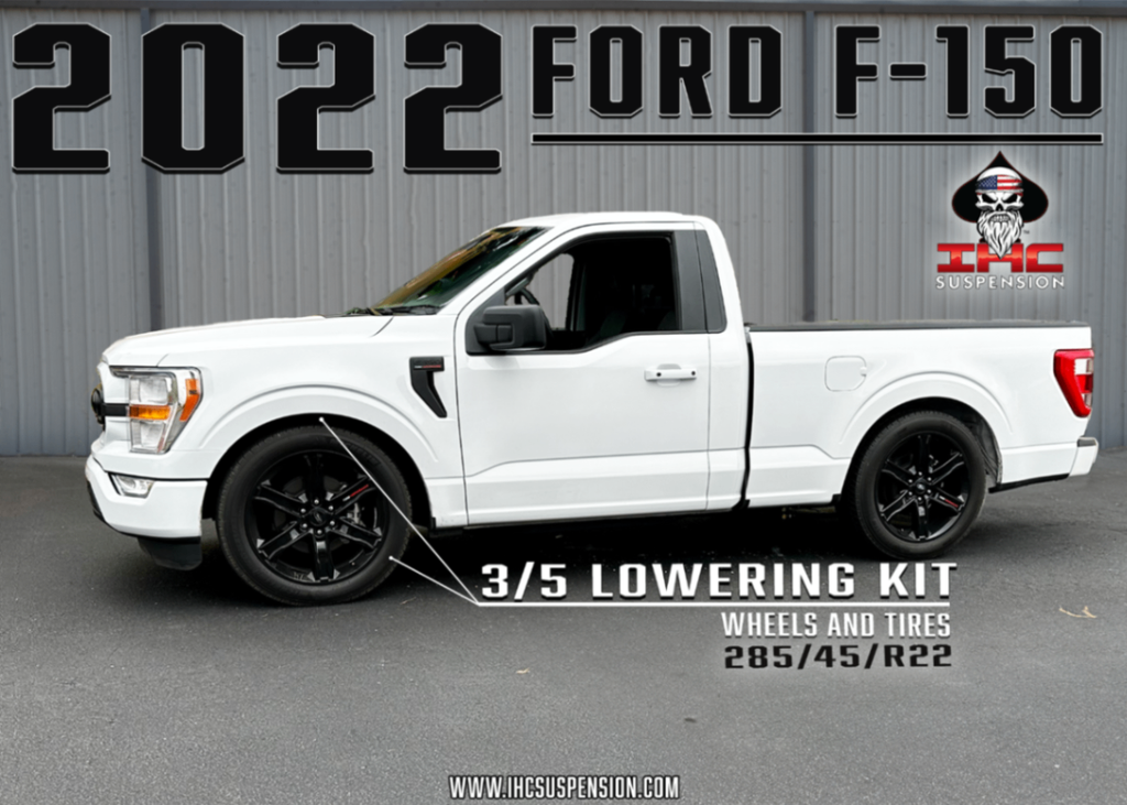 IHC SUSPENSION 2021-PRESENT F-150 4WD SINGLE CAB 3/5 LOWERING KIT