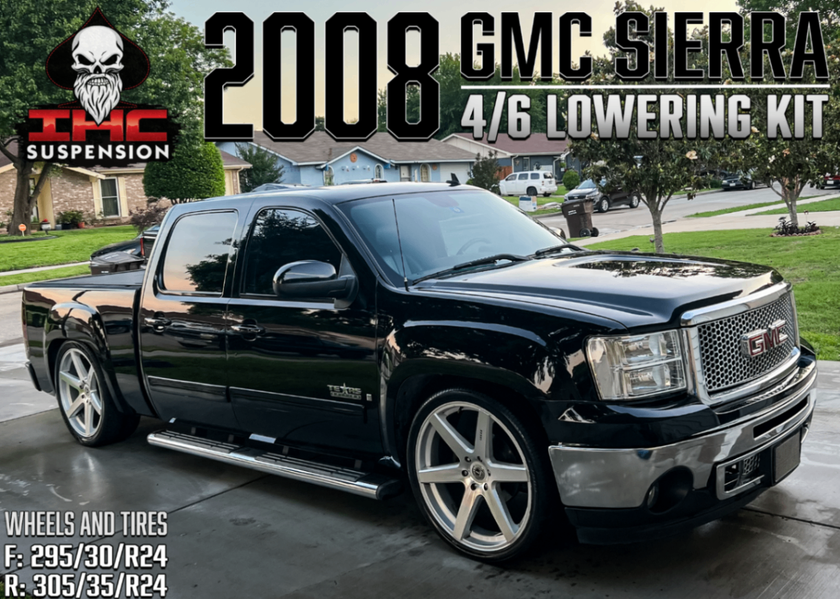 IHC SUSPENSION 2007-2016 GM 1500 Extended/Crew Cab 4/6" Lowering Kit -IHC-GM0713CK-46CC