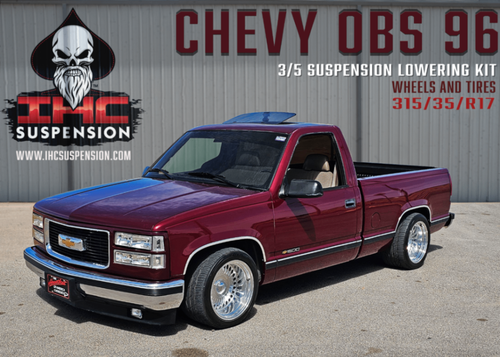 IHC SUSPENSION 1988-1998 C1500 3/5 LOWERING KIT W/ Bolt ON C-NOTCH 2WD
