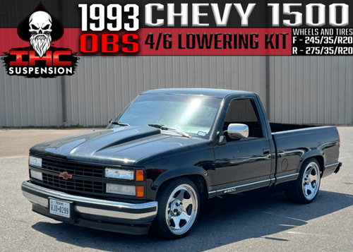 IHC SUSPENSION 1988-1998 Chevy & GMC C1500 2WD Single Cab 4/6" Lowering Kit - IHC-GM8898CK-46