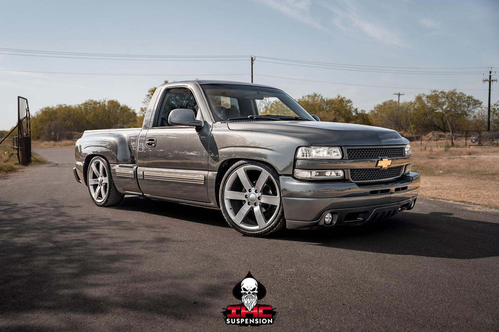 IHC SUSPENSION 1999-2006 (2007 CLASSIC) GM 2WD 5/7 LOWERING KIT W/ BOLT ON C-NOTCH